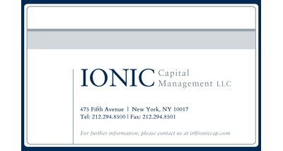 Ionic Capital Management logo